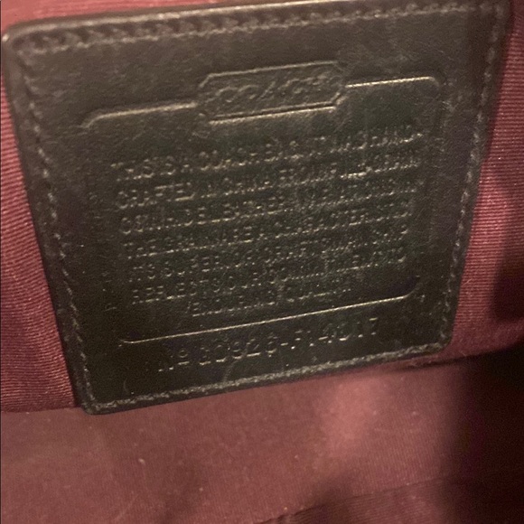 Coach Black Leather Shoulder Bag with Silver Hardware collection vintage gorge - Picture 5 of 6